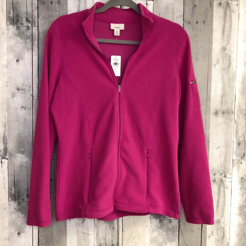 NWT! L.L. Bean full zip fitness fleece Medium
